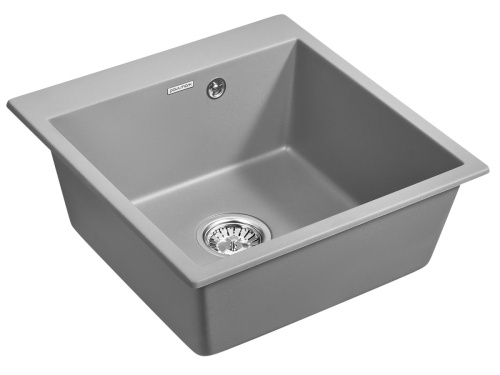 Кухонная мойка Paulmark KANTE 50 PM105152-GRM 50х50 цвет серый - фото 2